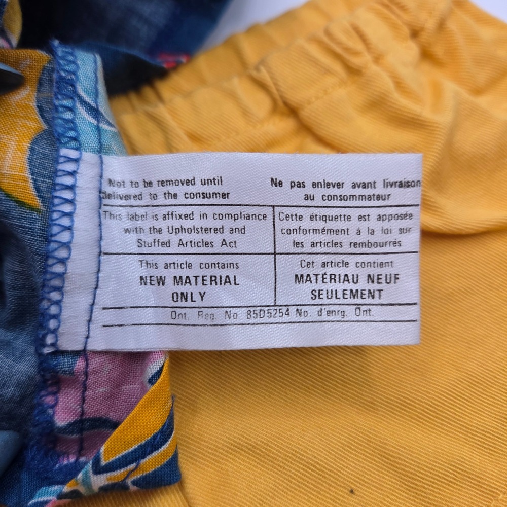Vintage Teddy Ruxpin Summertime Outfit Tropical Shirt Yellow Shorts WOW 1980s - Picture 10 of 11